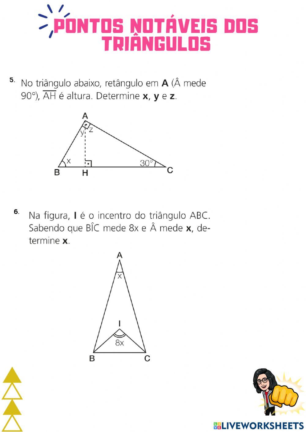 Pontos notáveis de um triângulo