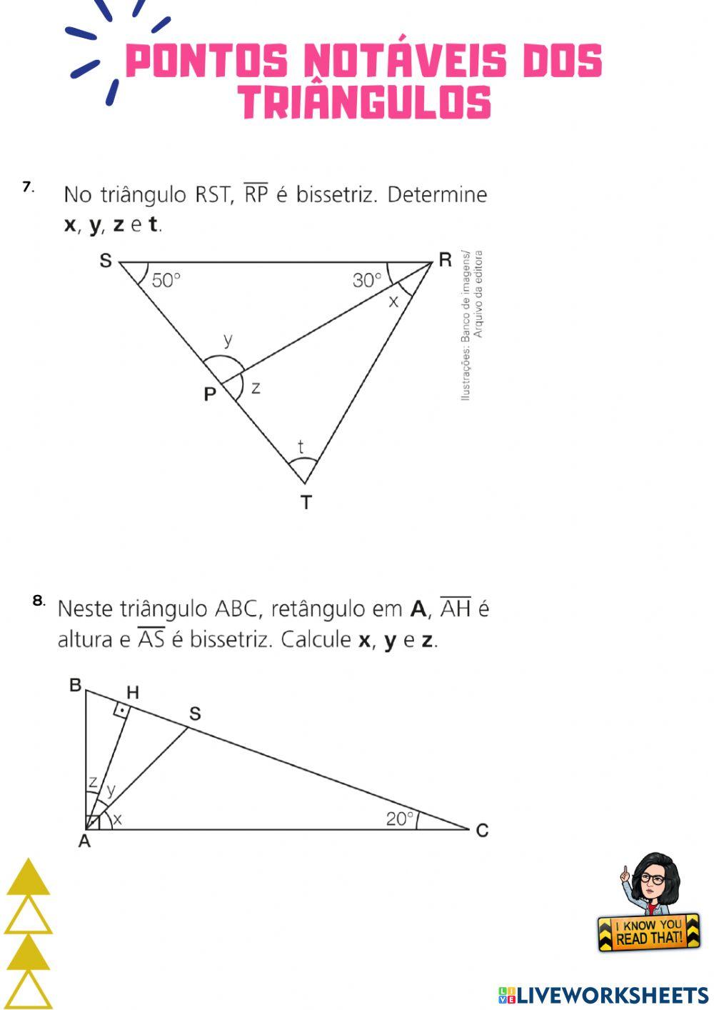 Pontos notáveis de um triângulo
