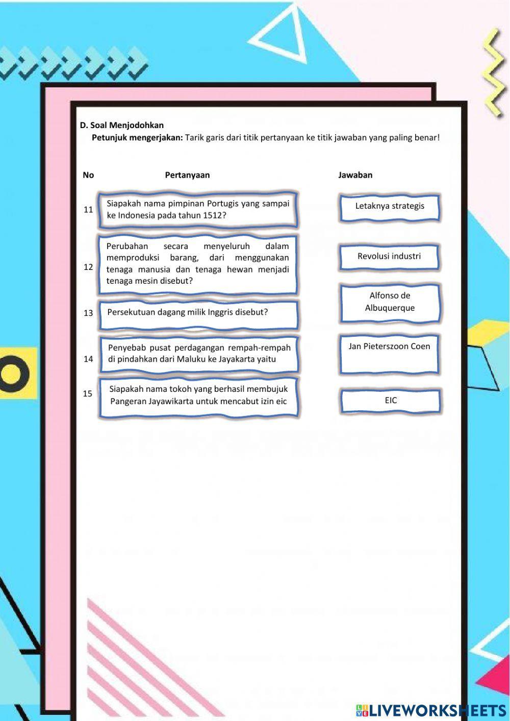 Kedatangan Bangsa-Bangsa Barat Ke Indonesia