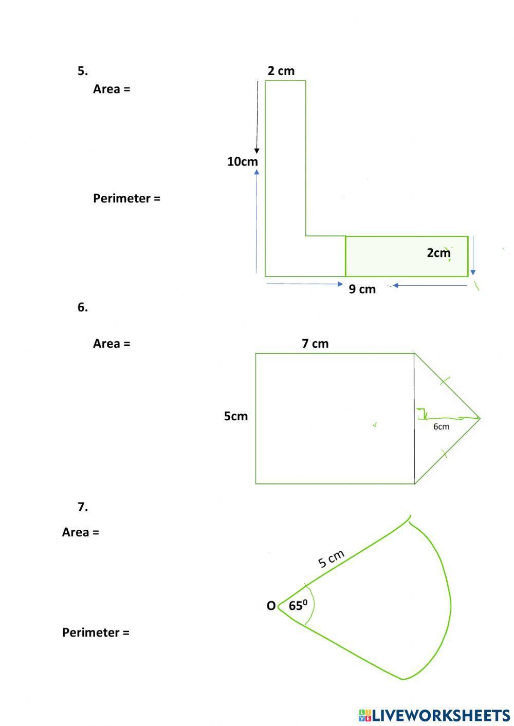 Areas and Perimeter