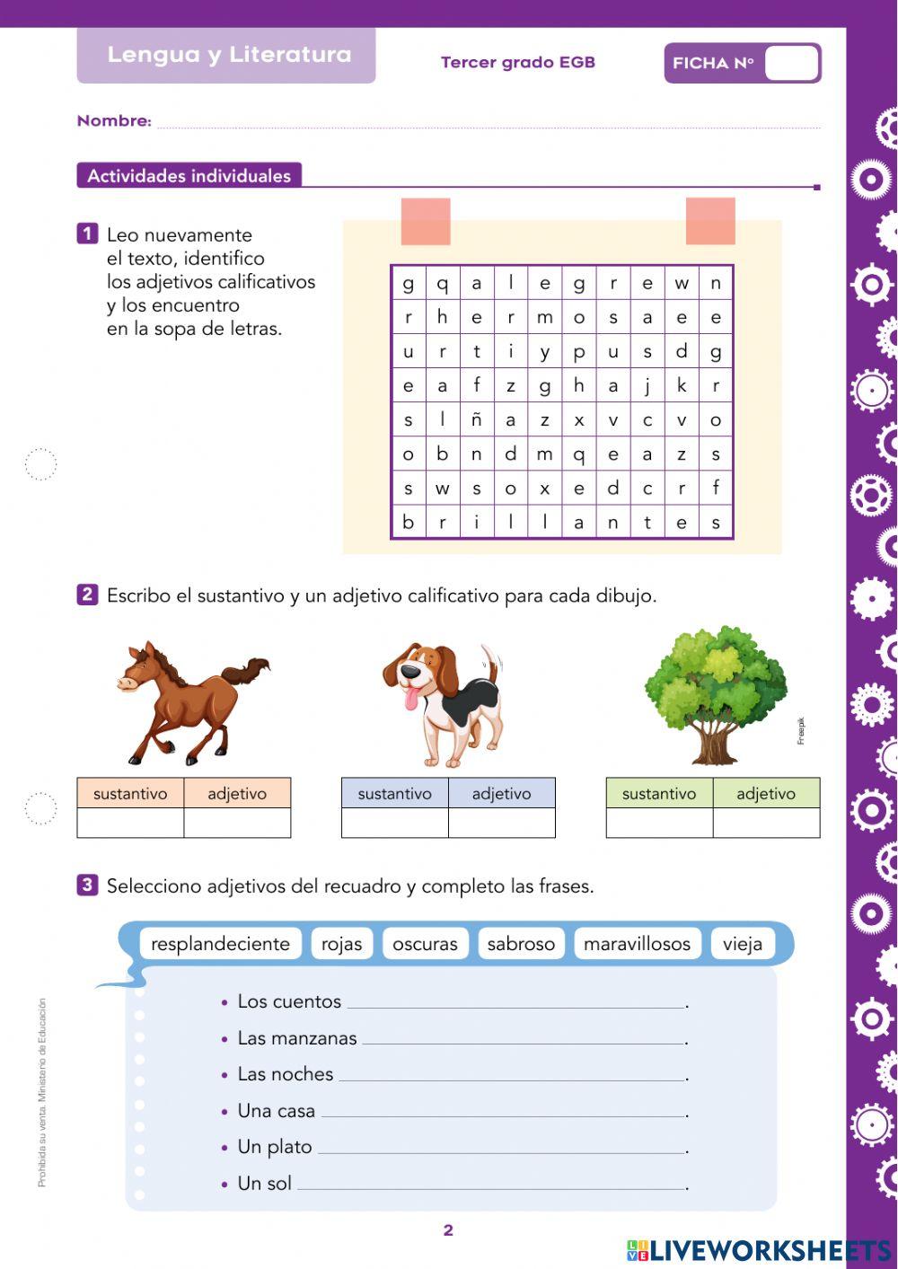 Adjetivos calificativos
