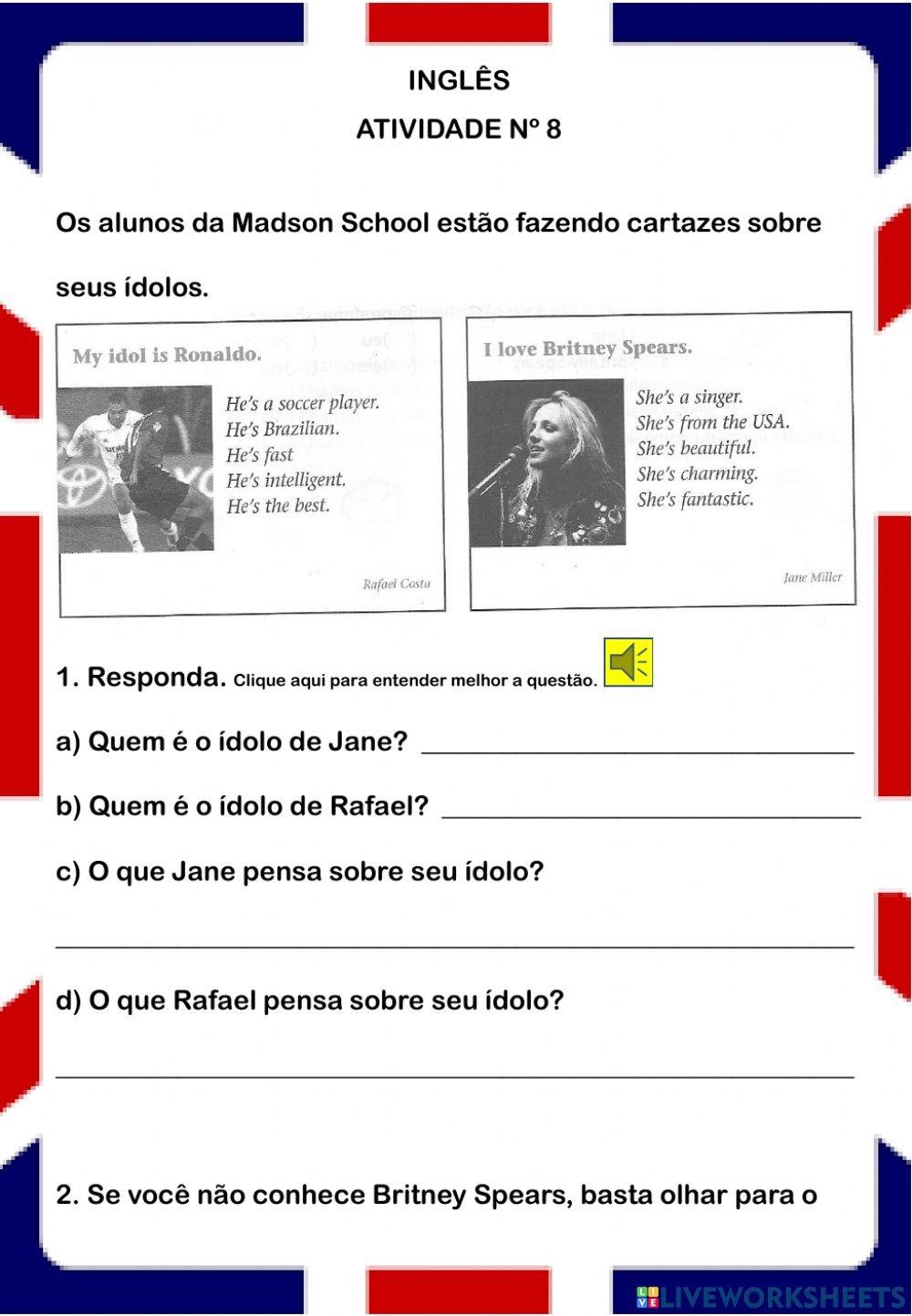 6º ano - 7º ano - Atividade nº 8