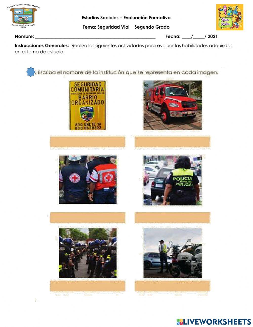 Seguridad Vial - Segundo Grado