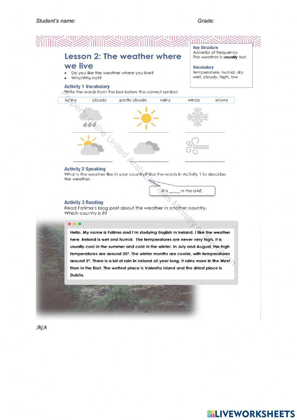 What's the weather like