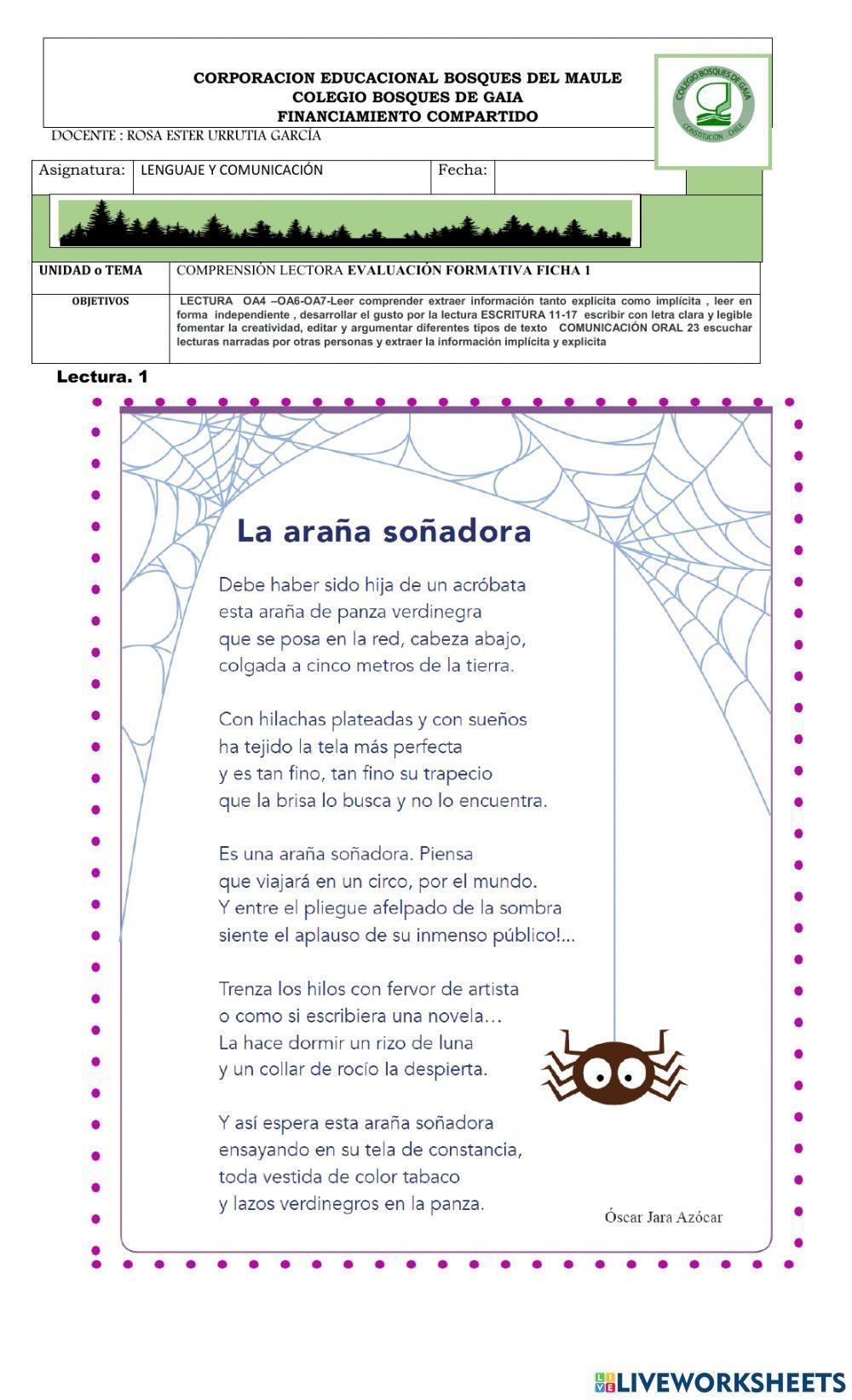 Lecturas comprensivas