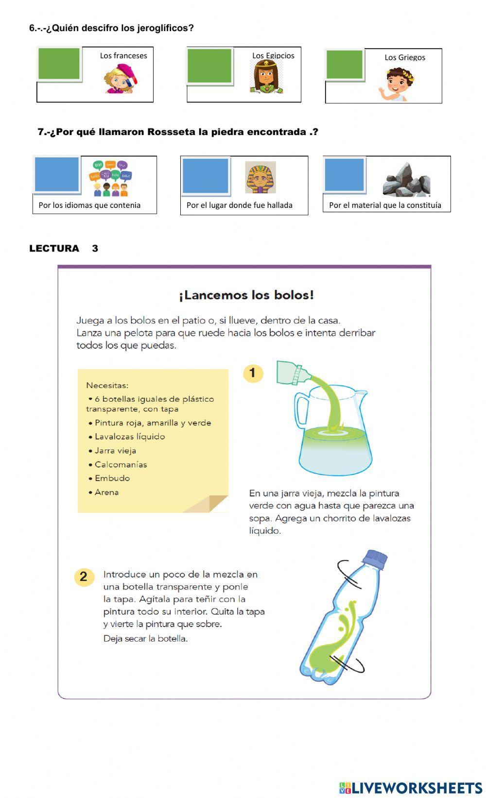 Lecturas comprensivas