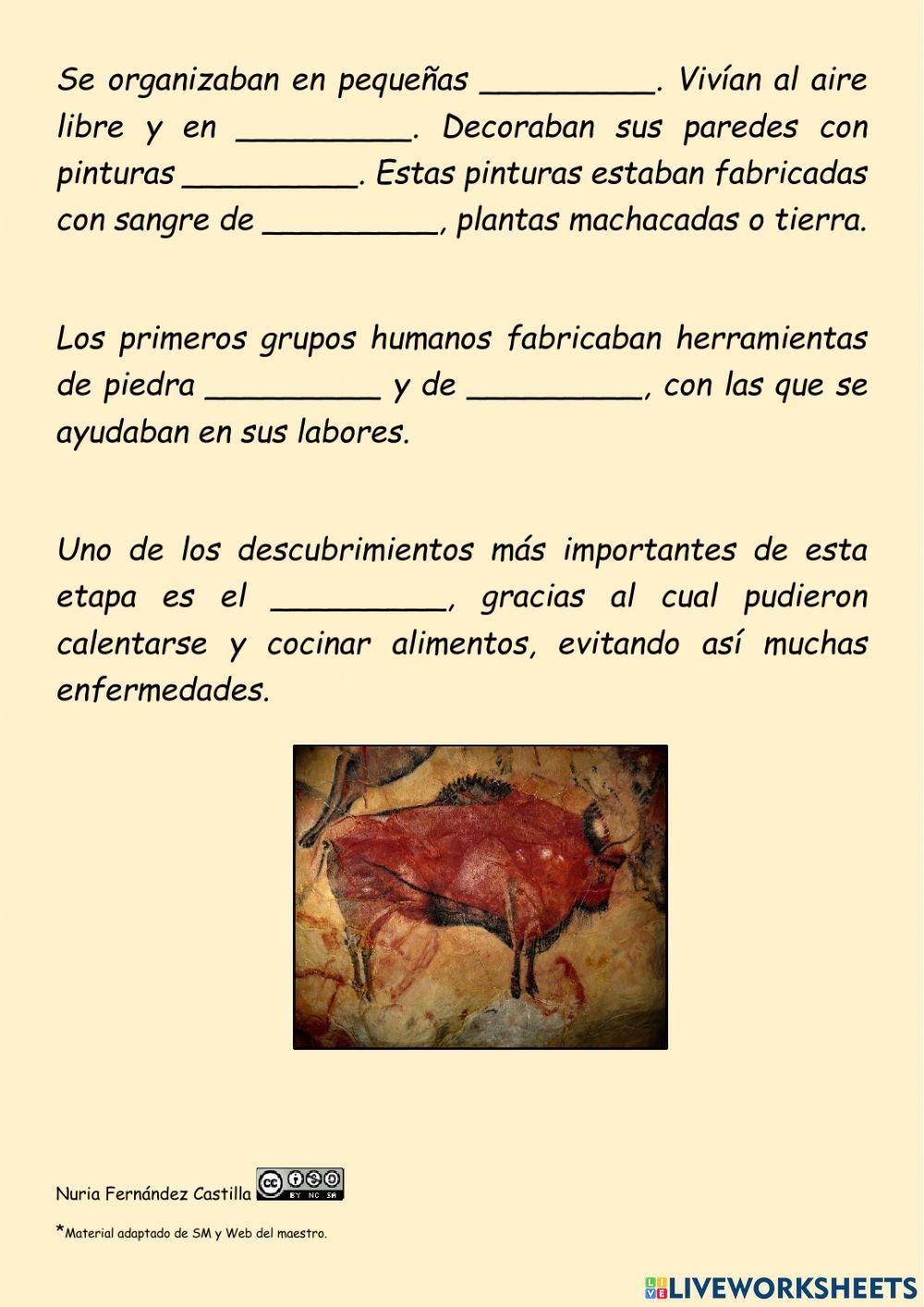 La Prehistoria: El Paleolítico