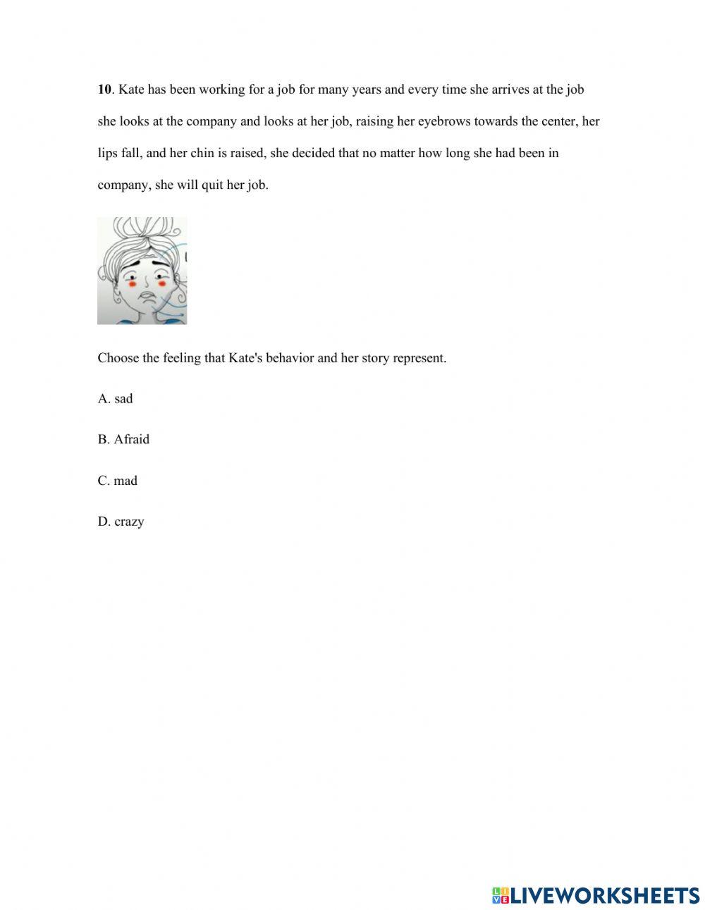 Las emociones en ingles