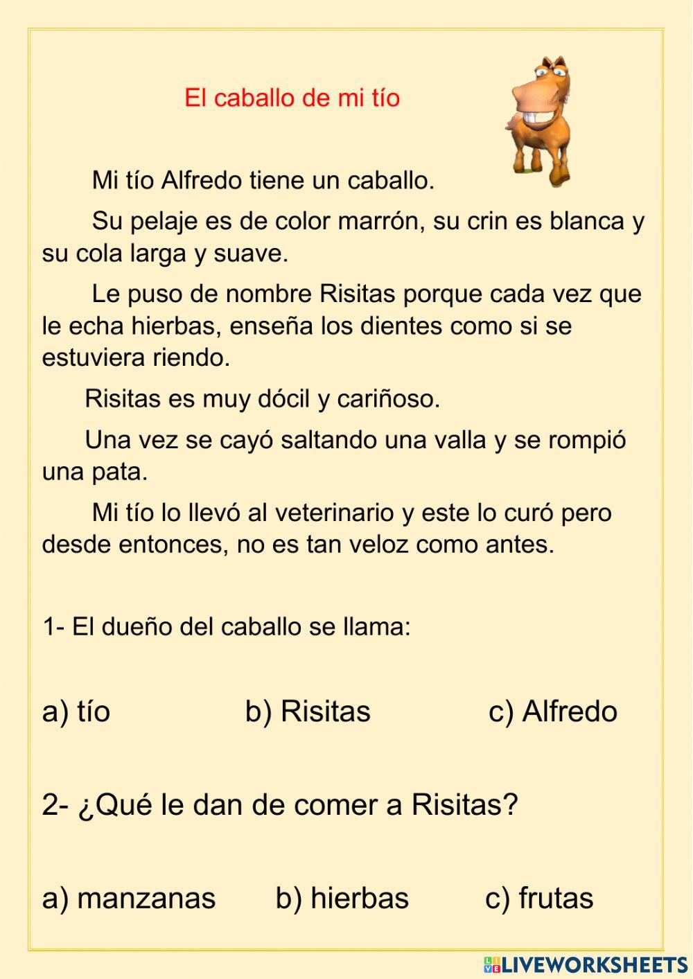 El caballo de mi tío