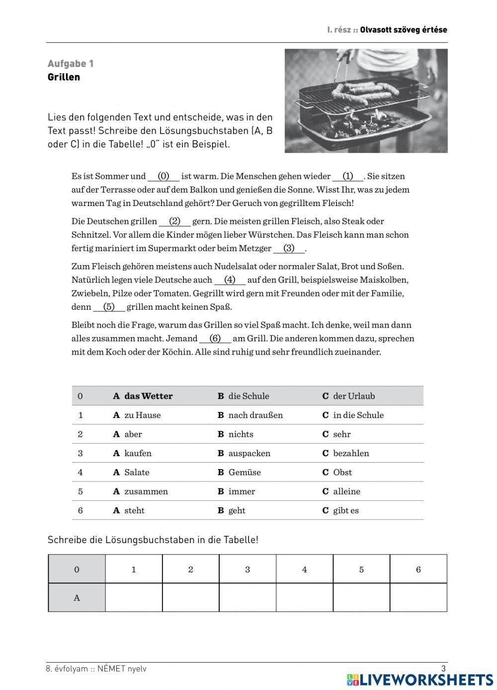 Daf Lesetexte A2 Mit Aufgaben 1002169 | Leseverstehen | Balogh Ágnes | LiveWorksheets