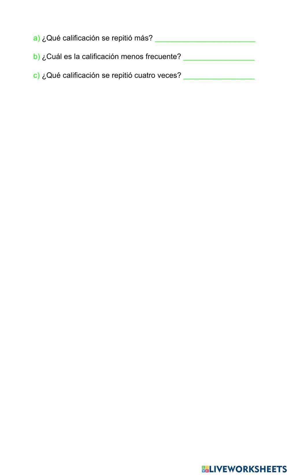 Organizo información en tablas y gráficas