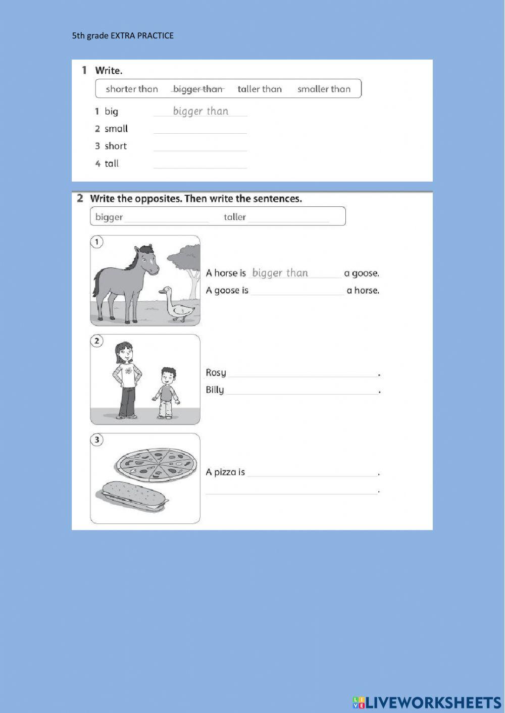 Comparison of adjectives