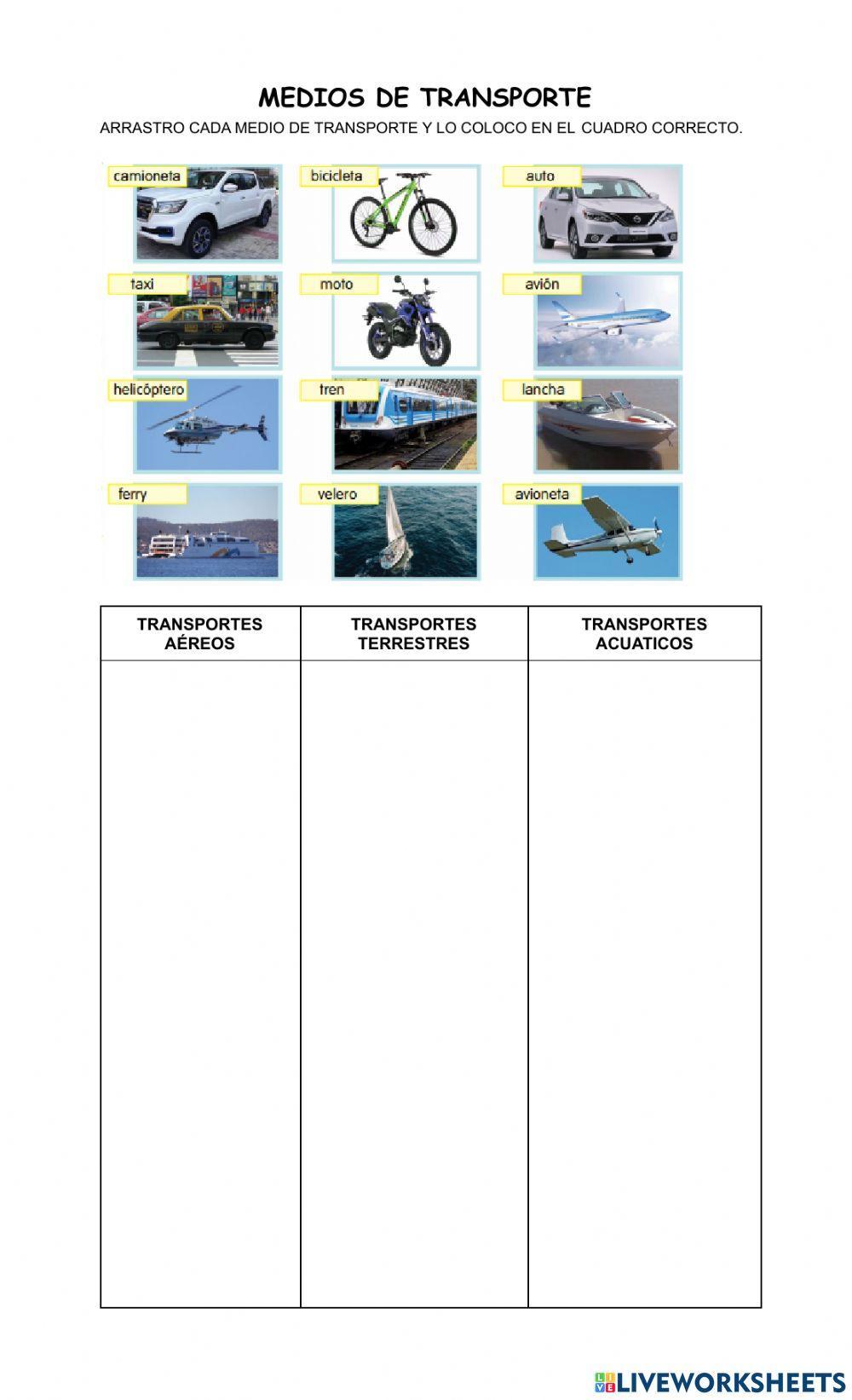 Medios de transporte