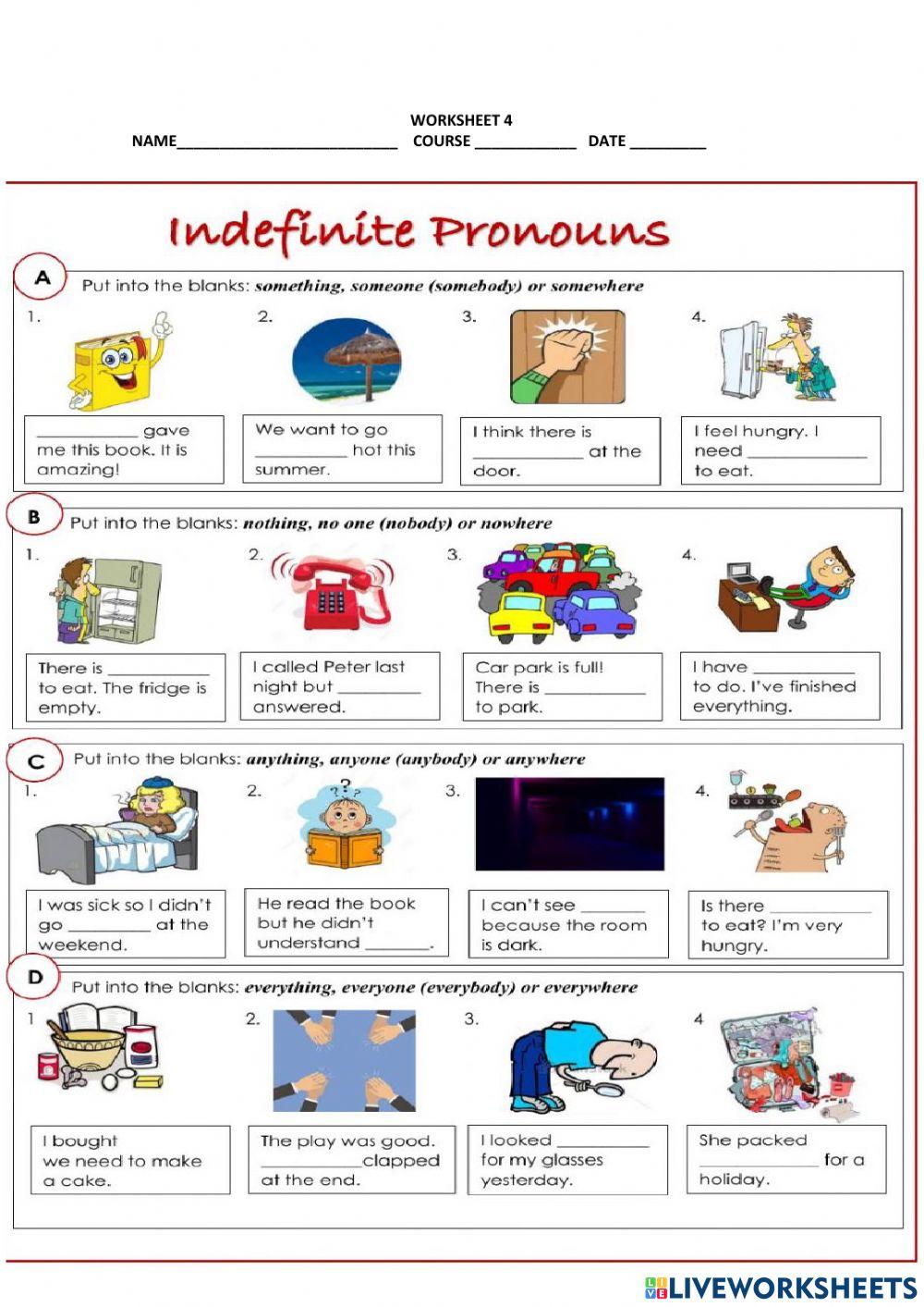 Indefinite Pronouns 2nd BGU