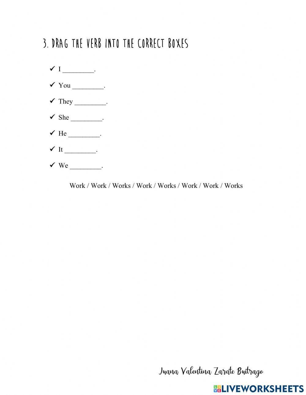 Present Simple (Affirmative form)