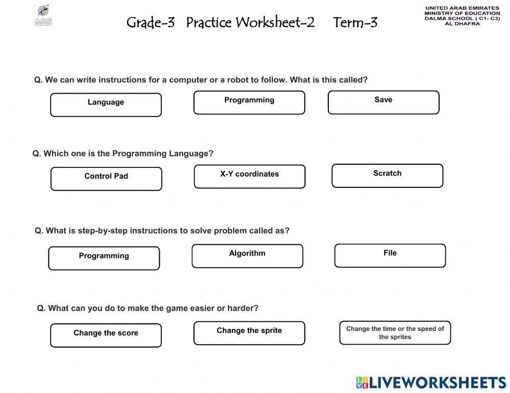 Pratice Worksheet-2