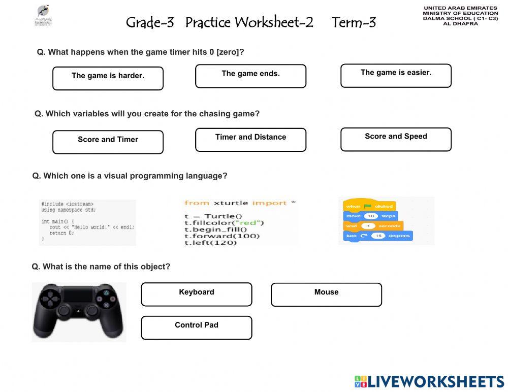 Pratice Worksheet-2