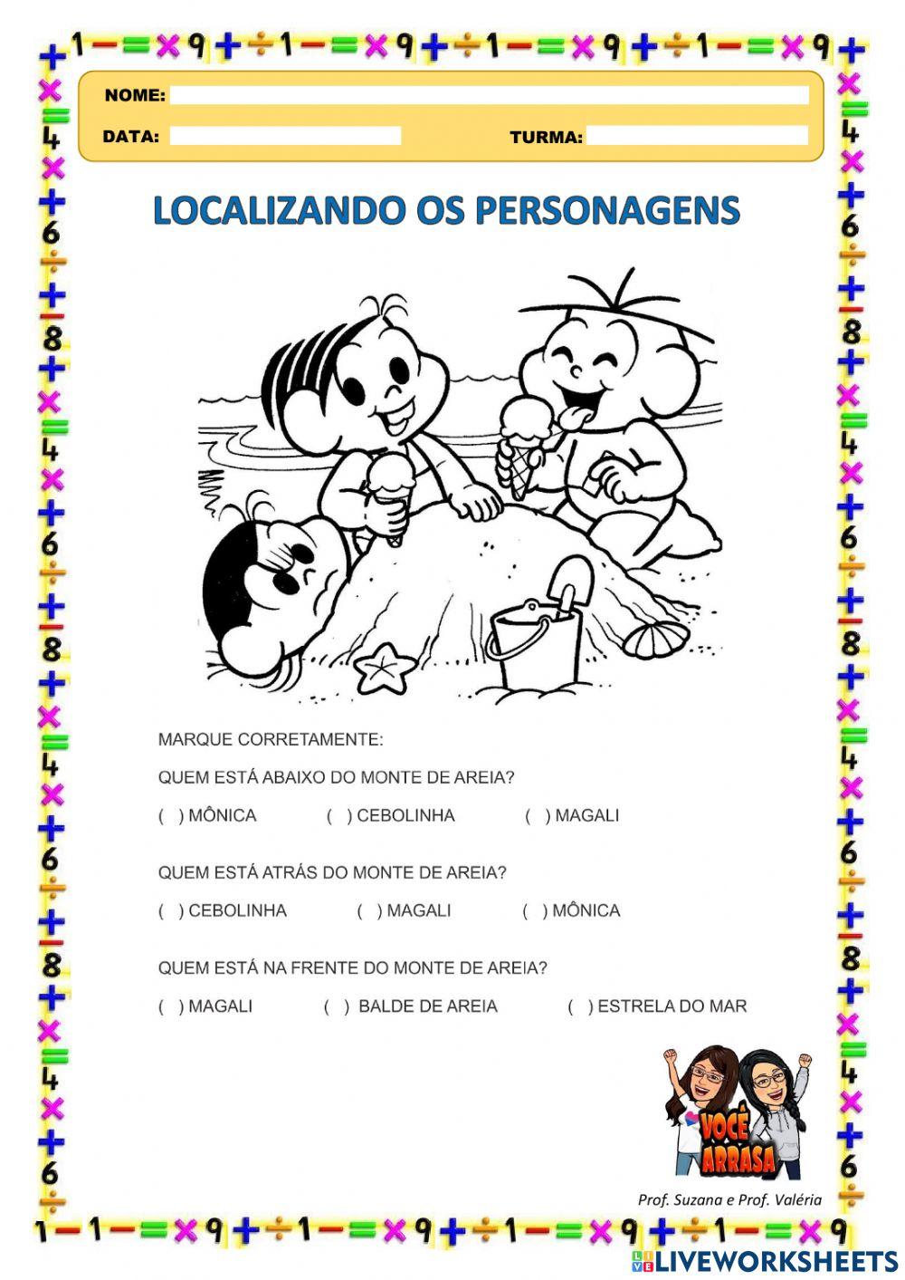 Localizando Os Personagens
