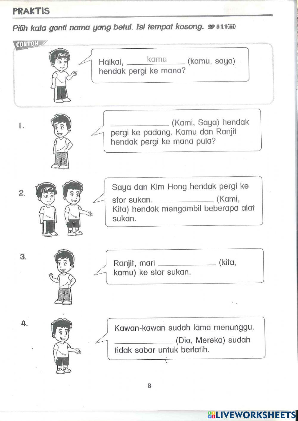 Kata Ganti Nama Diri (Tahun 1)