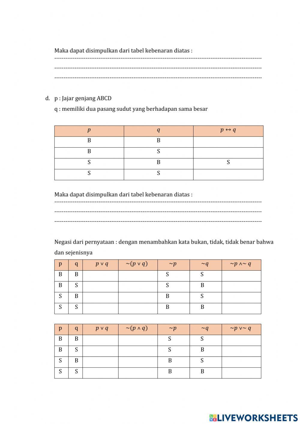 LKPD 1 kalimat terbuka, pernyataan, kalimat majemuk