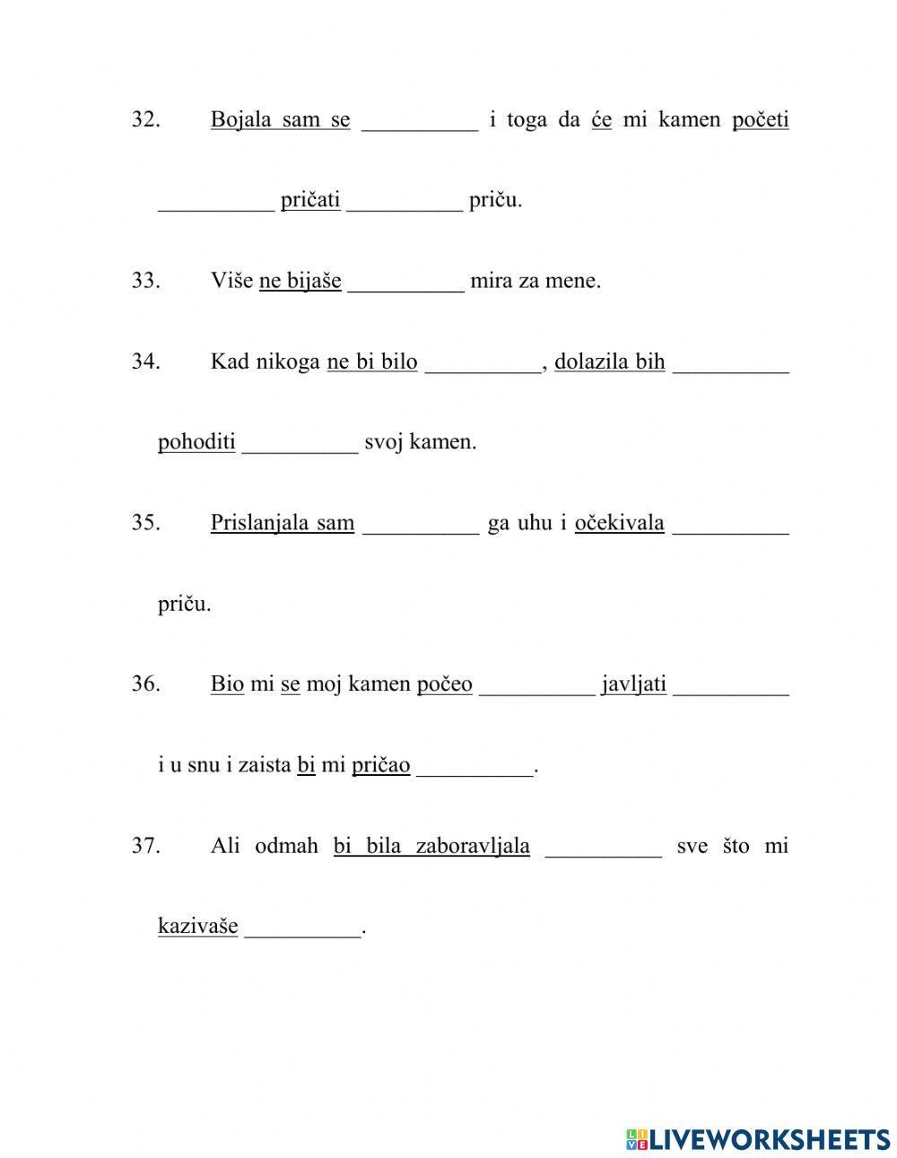 Glagolska vremena i glagolski načini - 6.