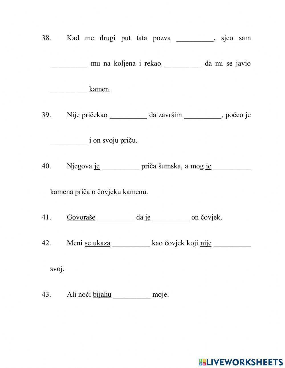 Glagolska vremena i glagolski načini - 6.