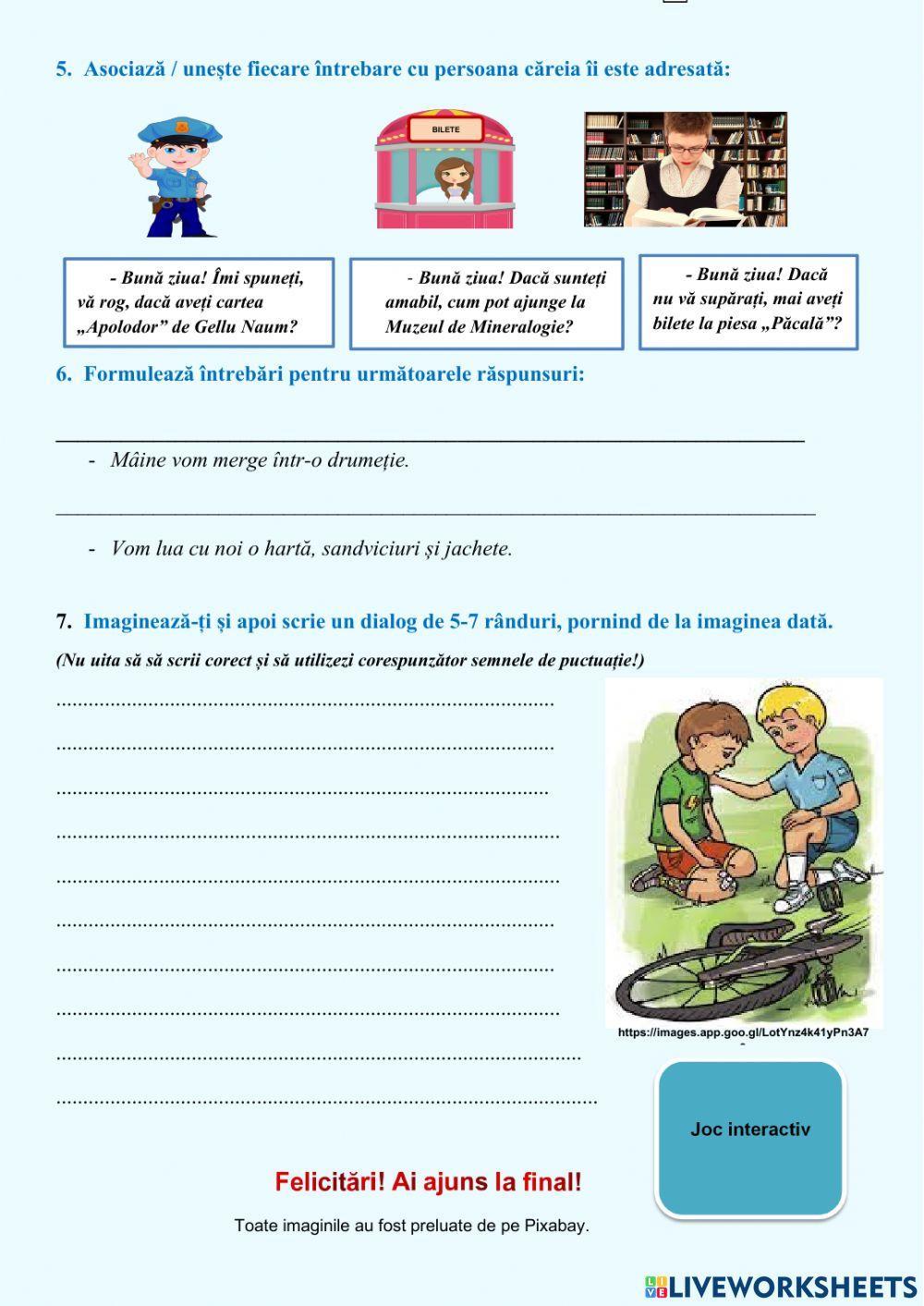 Dialogul, clasa a II-a