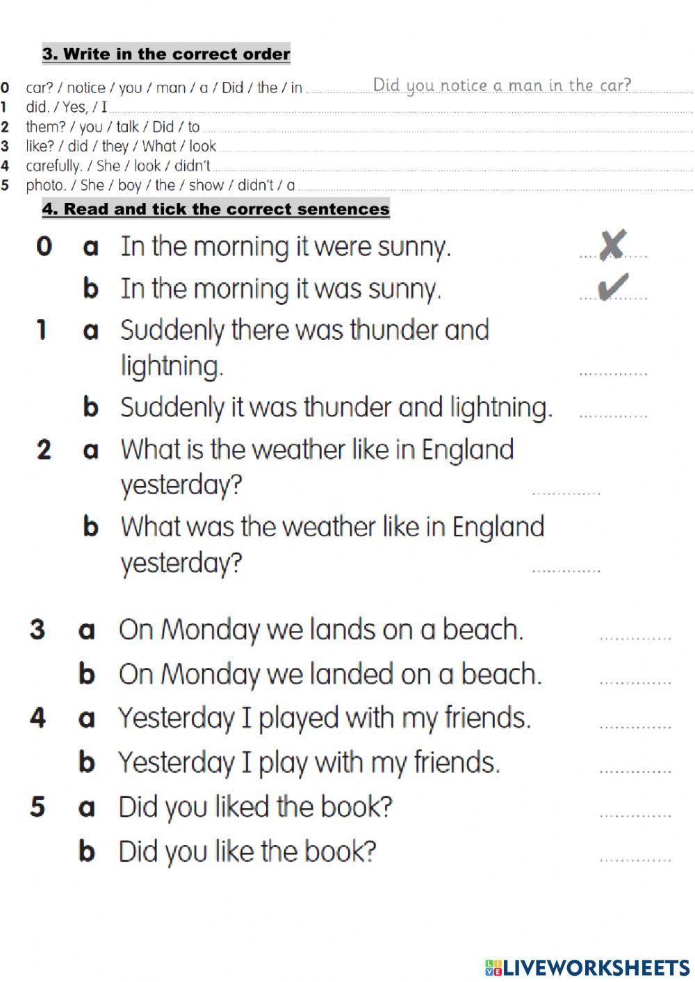 Past Simple Quiz (regular)