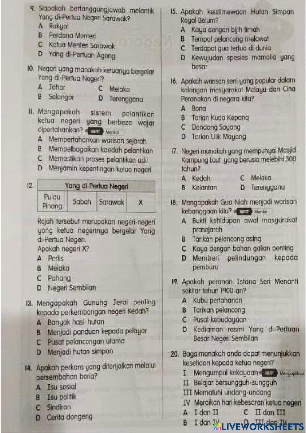 Warisan kebangsaan negeri