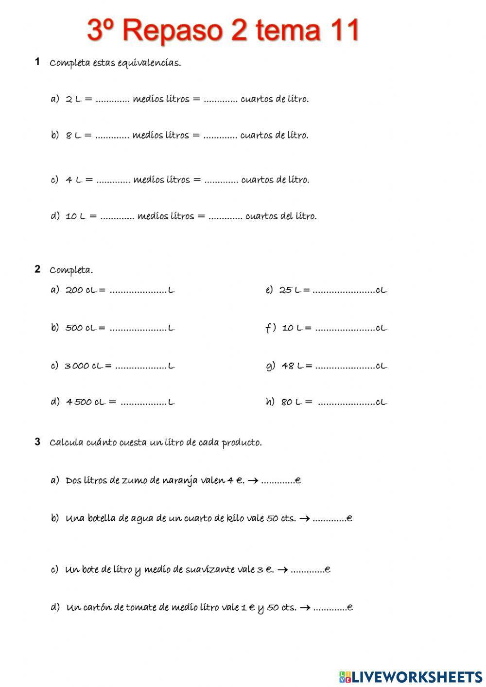 Repaso 2 Tema 11 3º