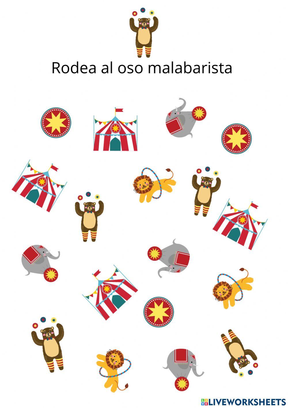 Encuentra al Oso Malabarista