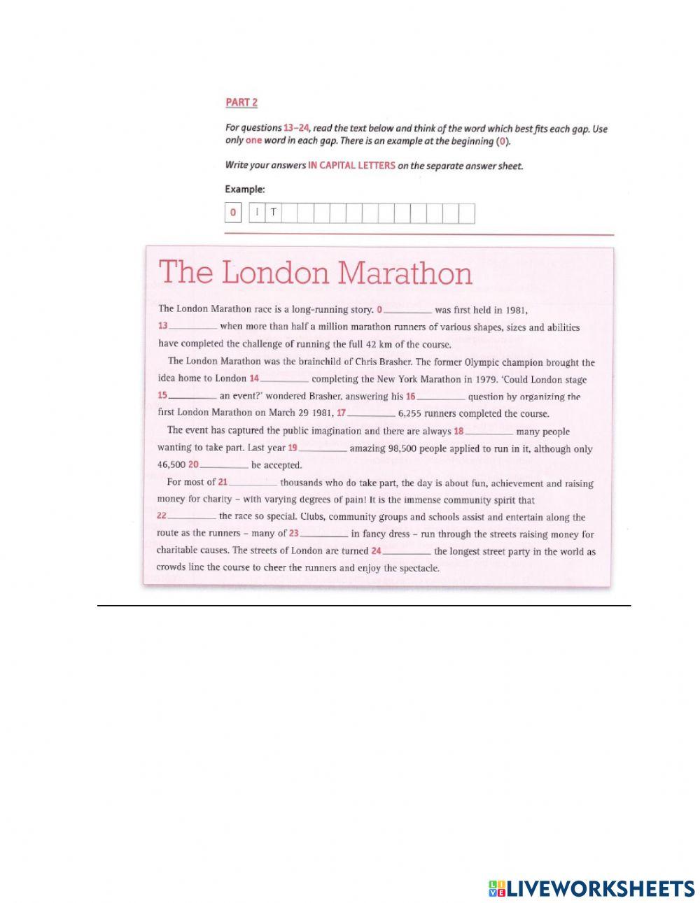 FCE READING AND USE OF ENGLISH PRACTICE