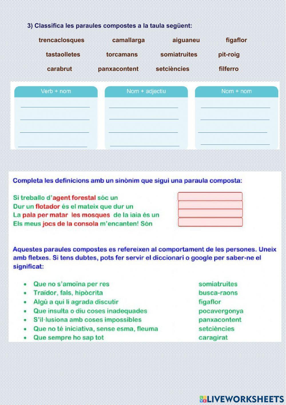 Paraules compostes