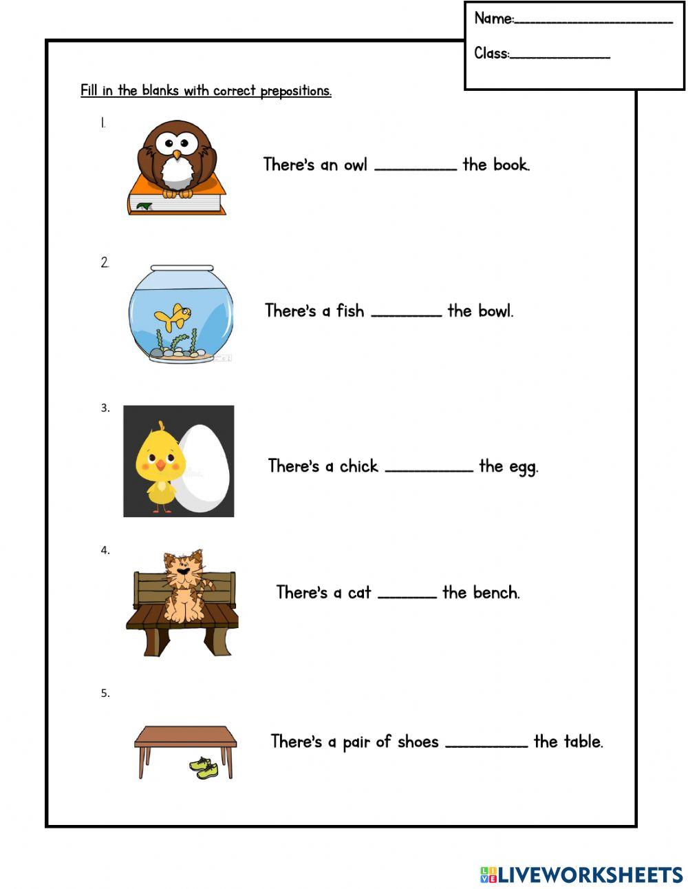 Preposition of Place