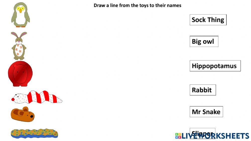 Kipper's Toybox worksheet