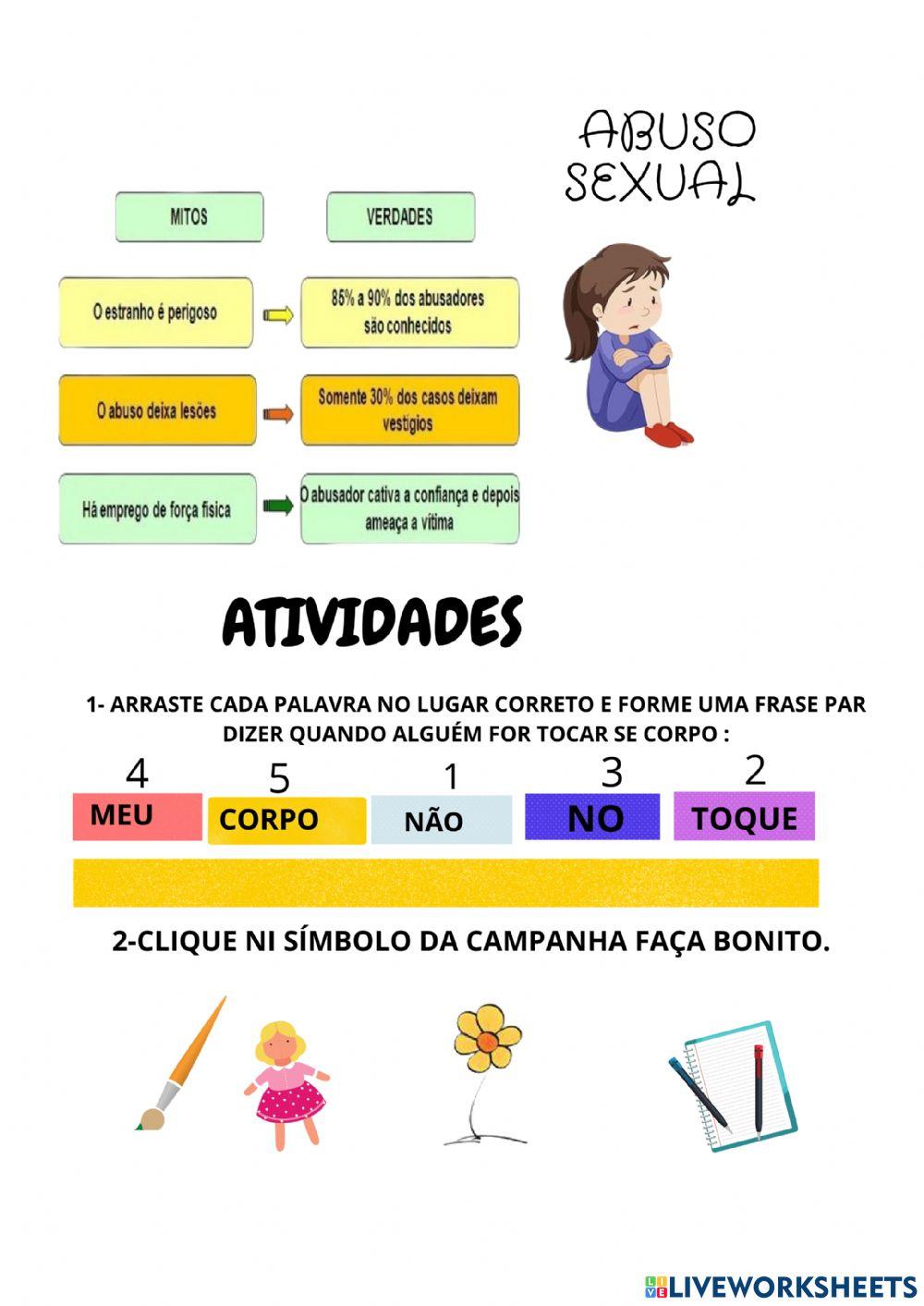 Educação sexual- maio laranja FAÇA BONITO