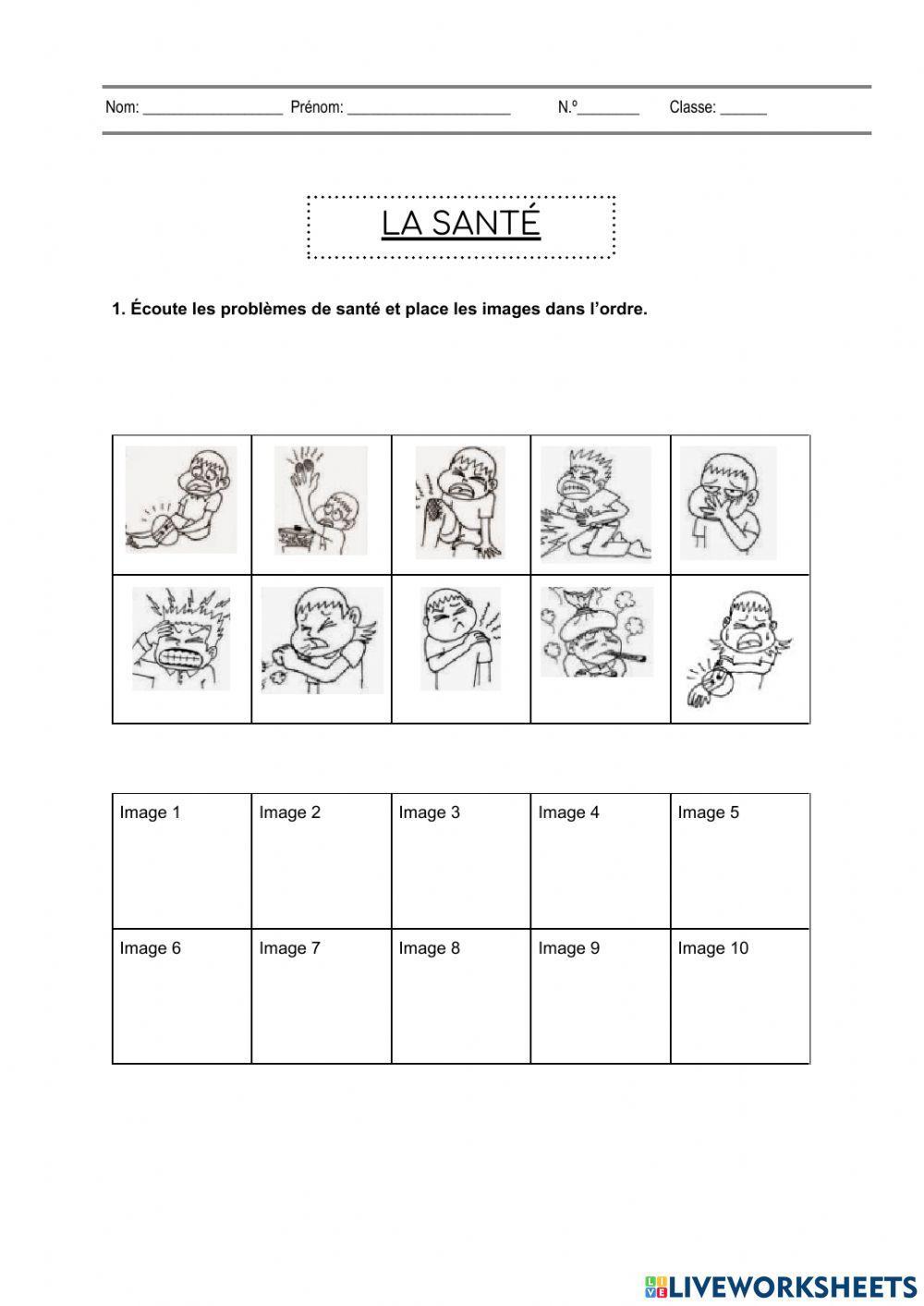 Les problèmes de santé