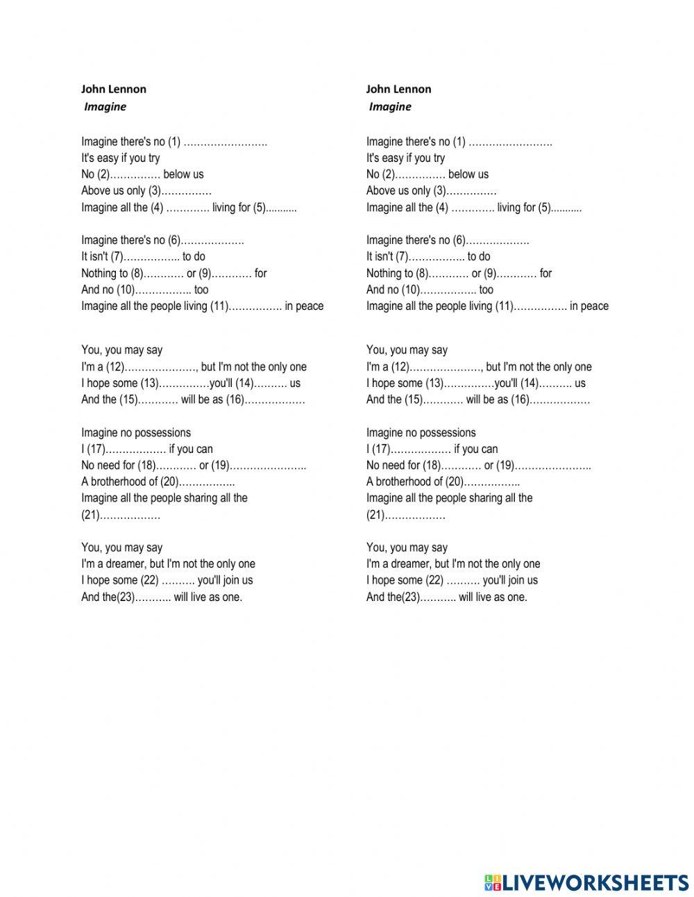 Listening song lyrics