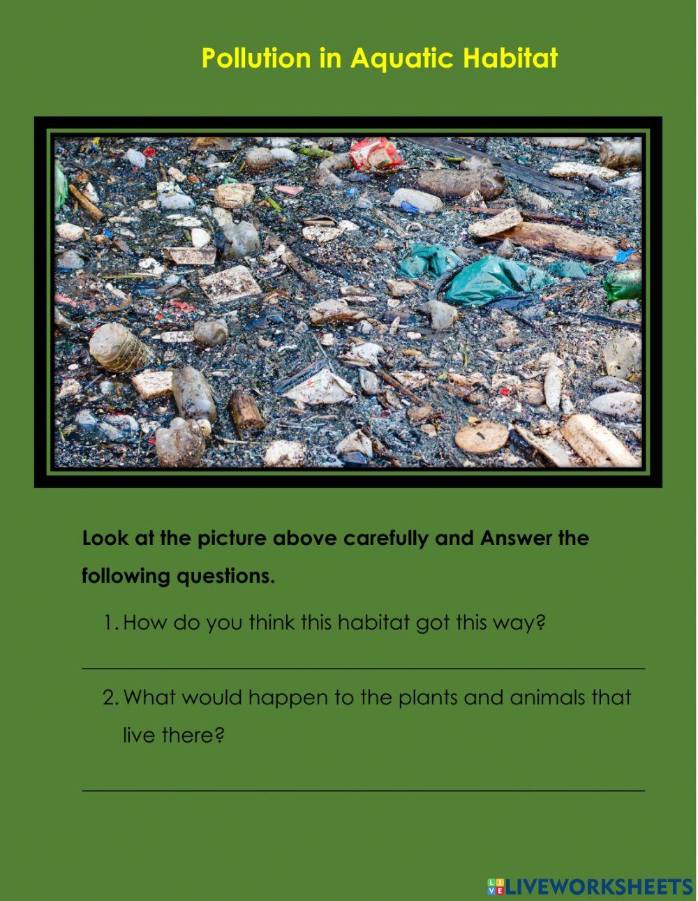 Pollution in Aquatic Habitats