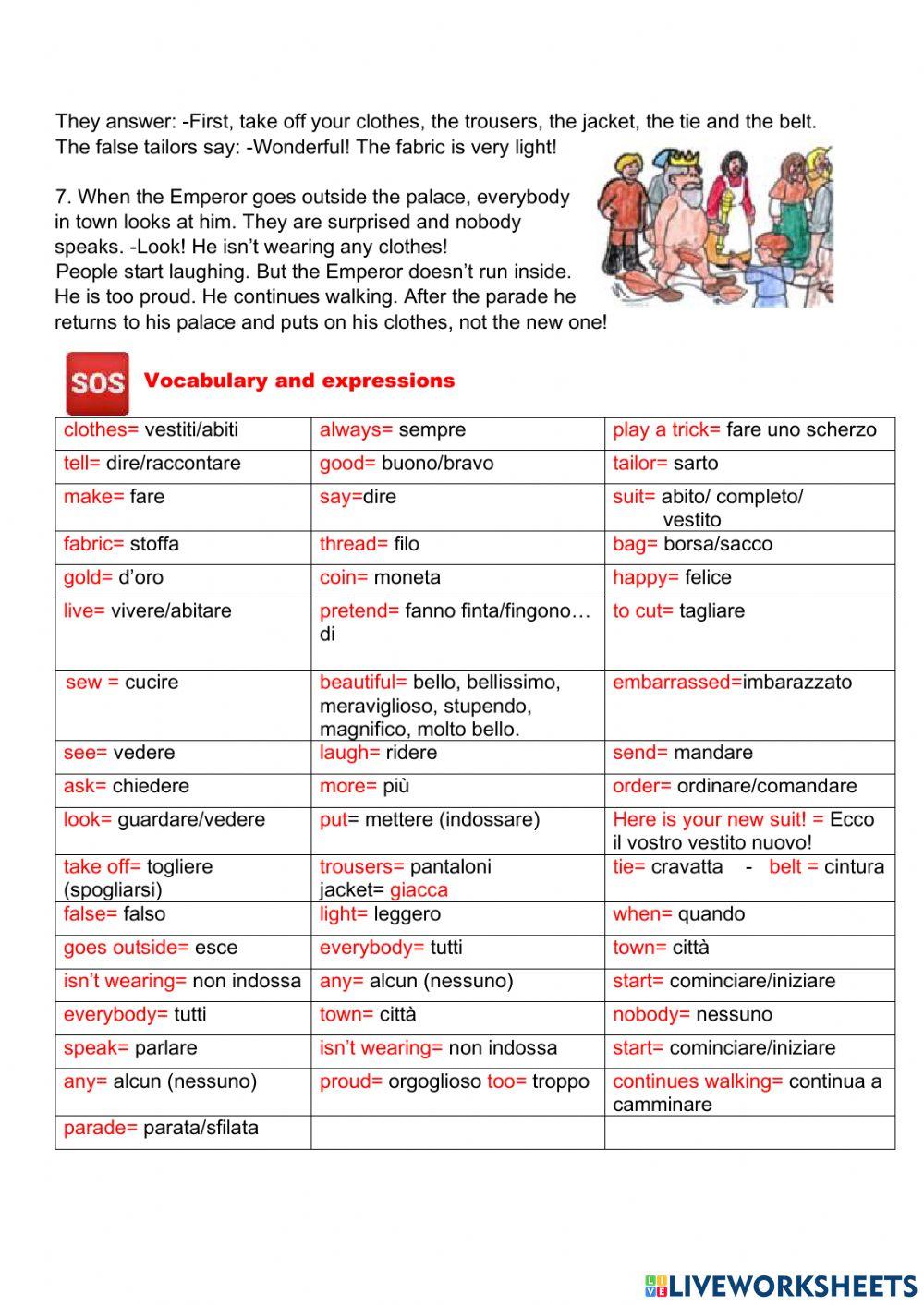 Story The new emperor's suit