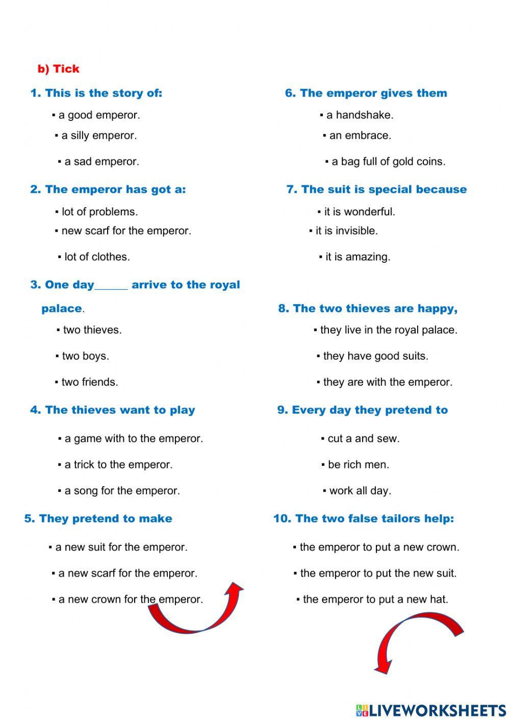 Story The new emperor's suit