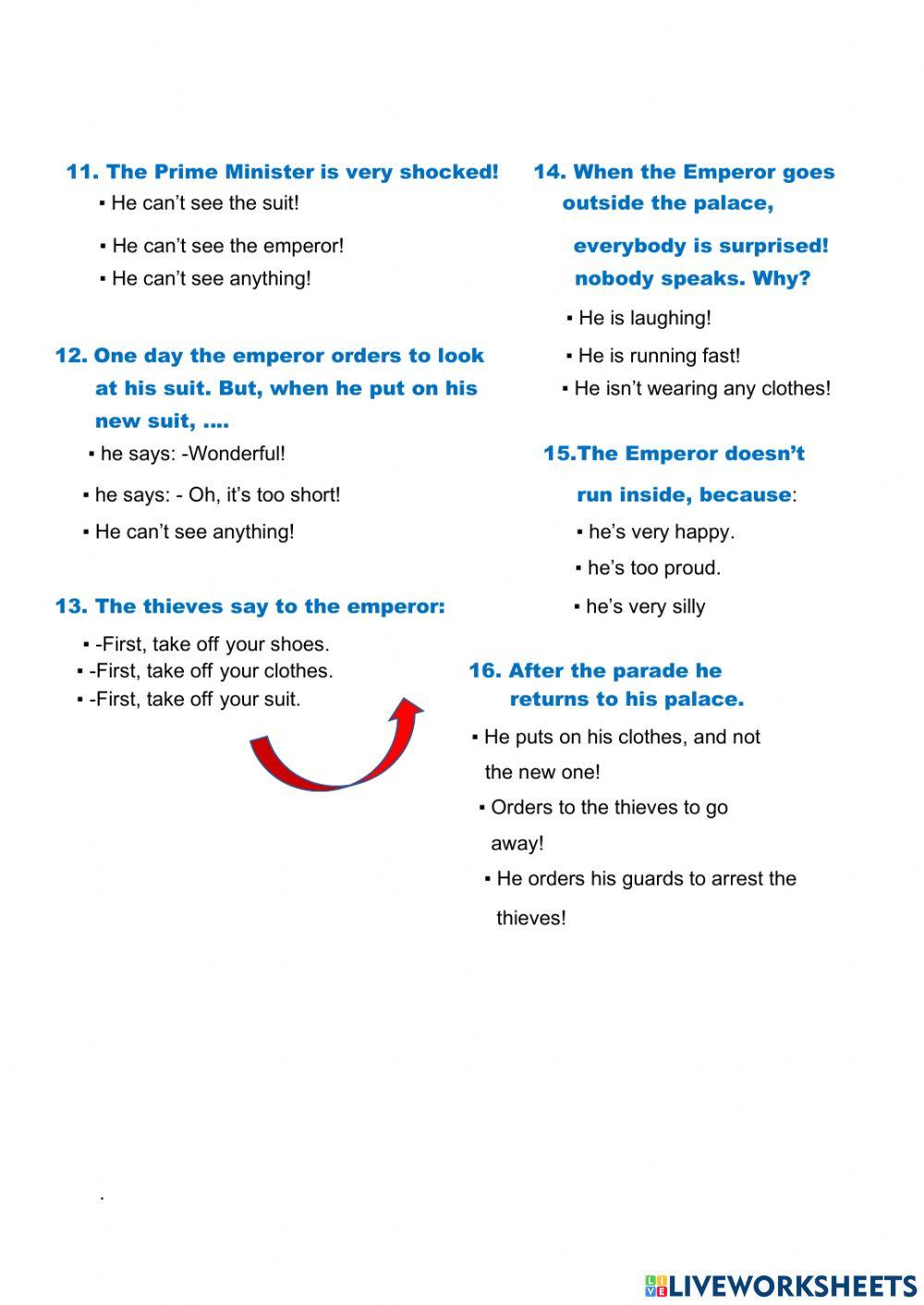 Story The new emperor's suit