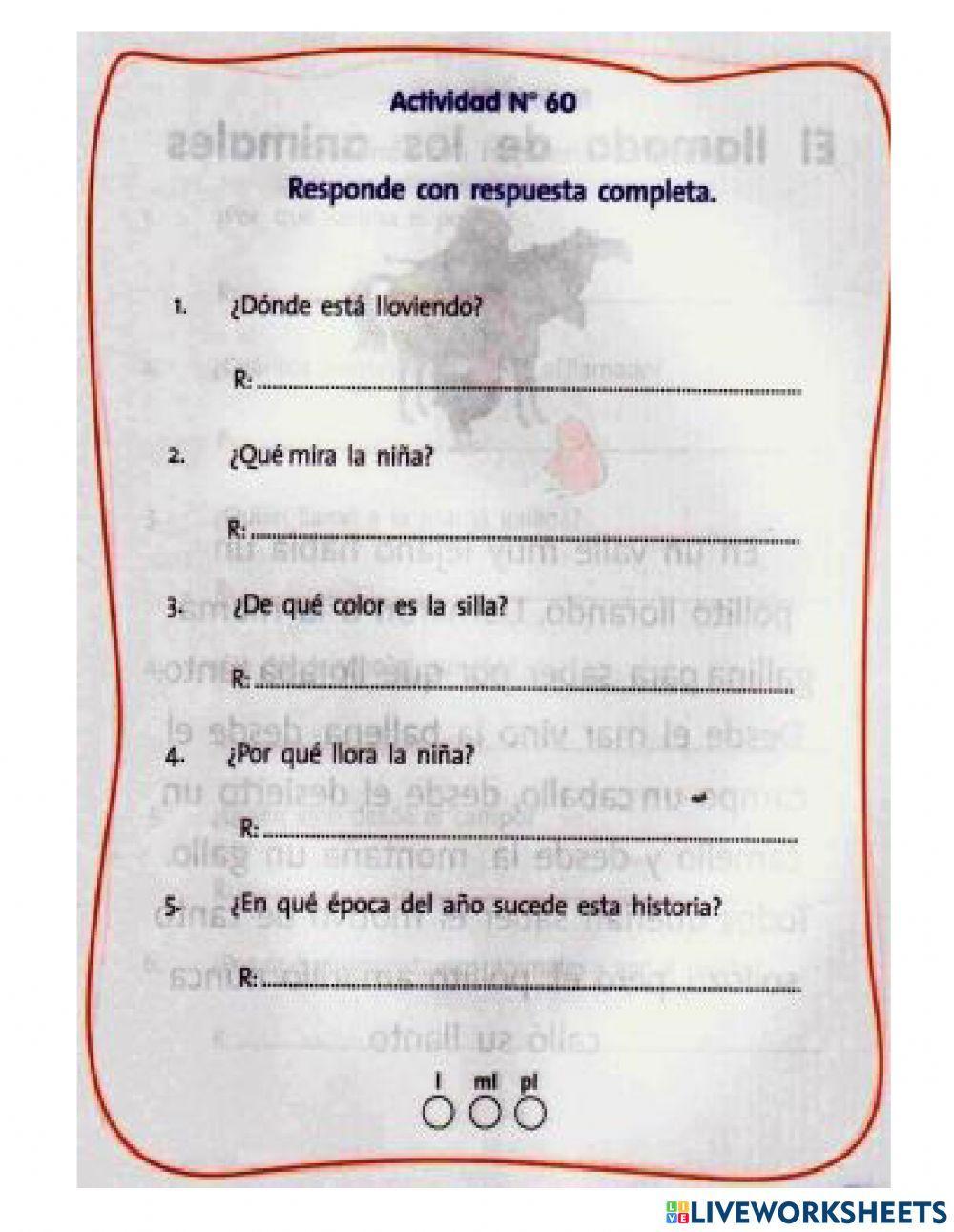 Lectura lluvia en el río calle - calle.