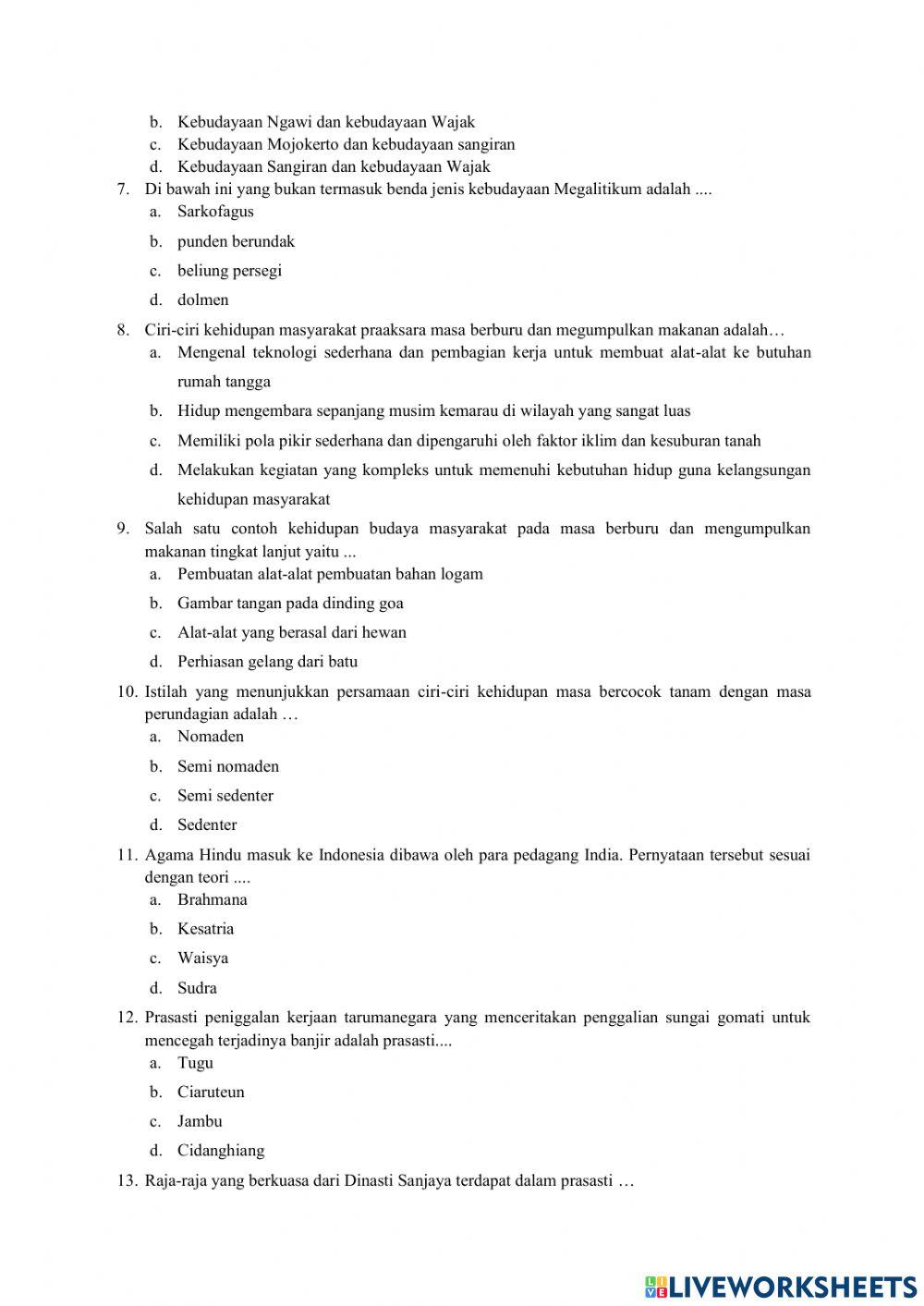 Penilaian Harian KD 3.4