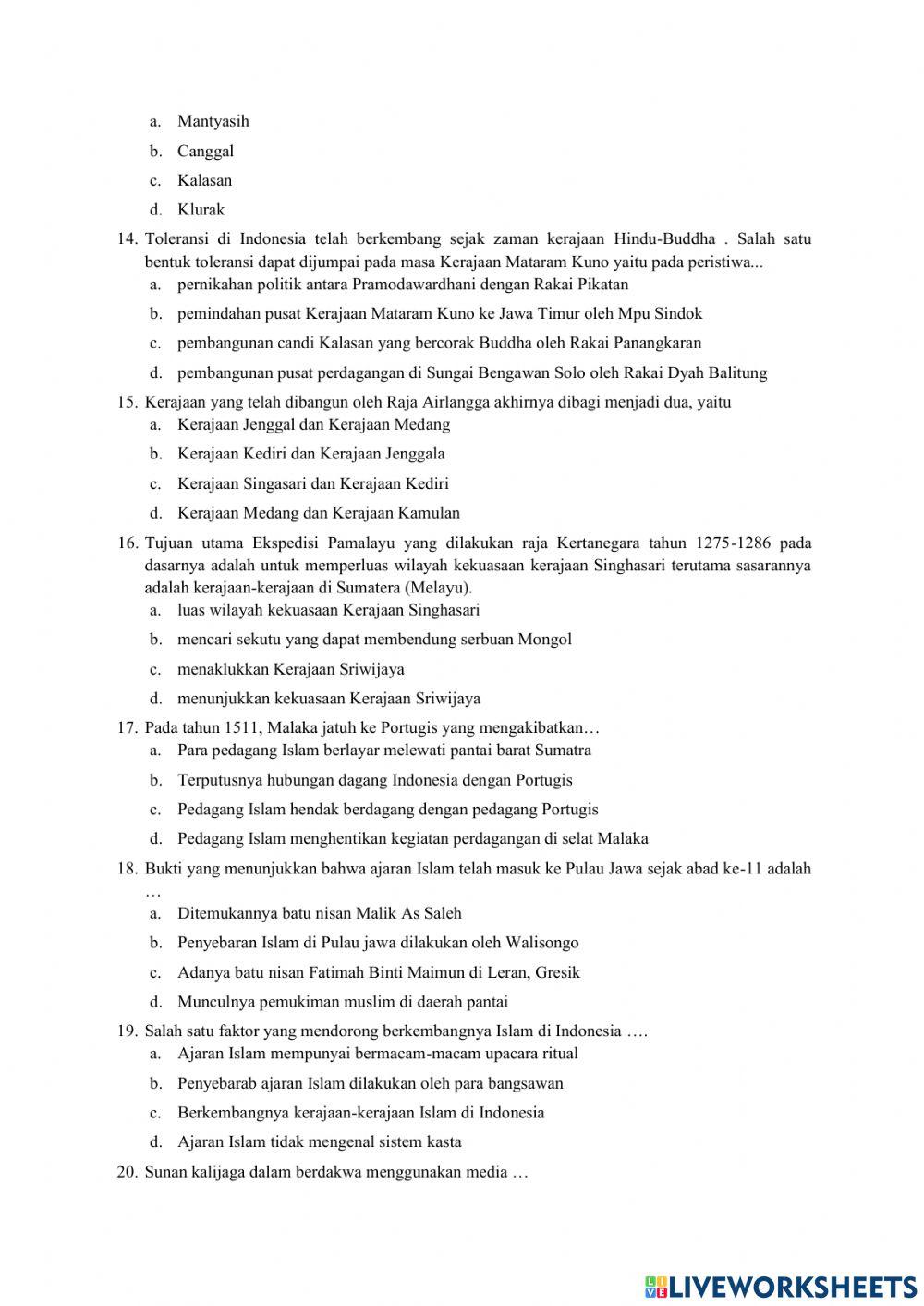 Penilaian Harian KD 3.4