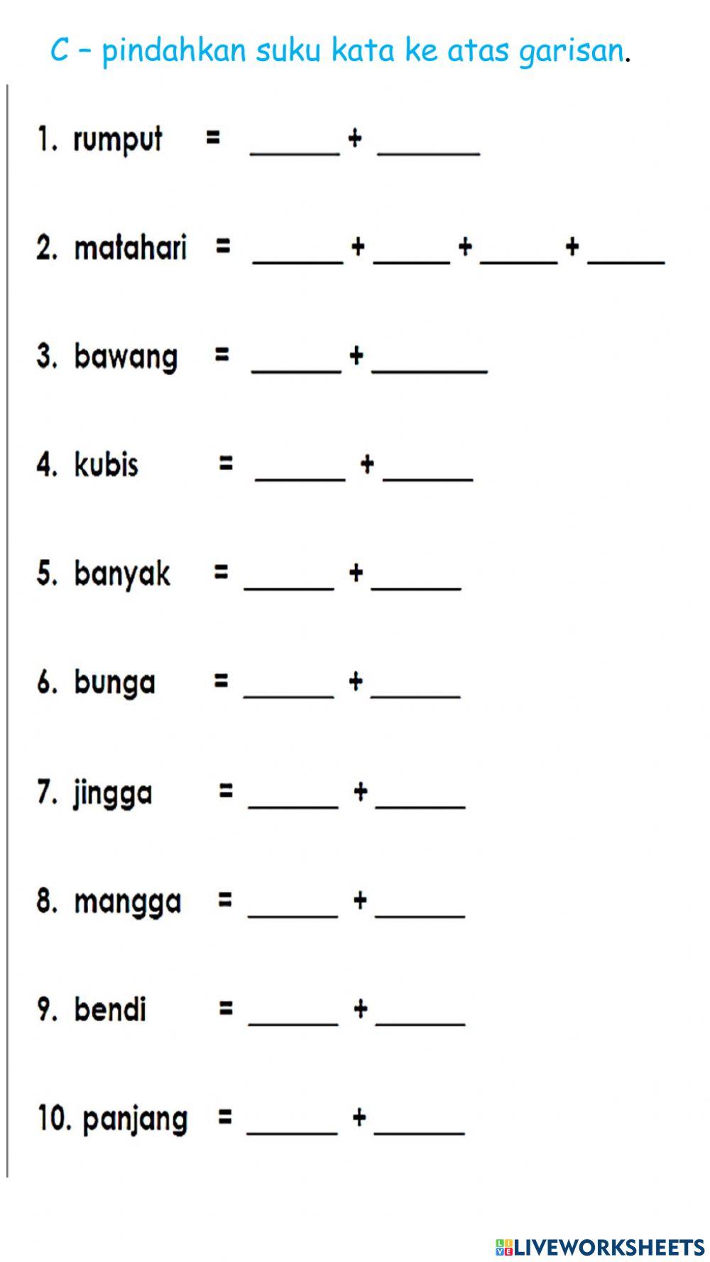 P3 - Term 2 - Bahasa Revision