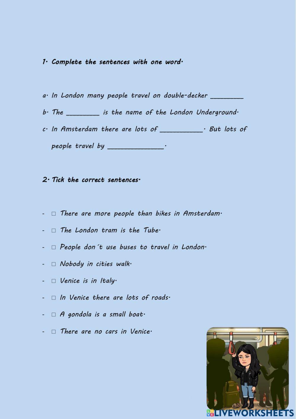 Reading means of transport