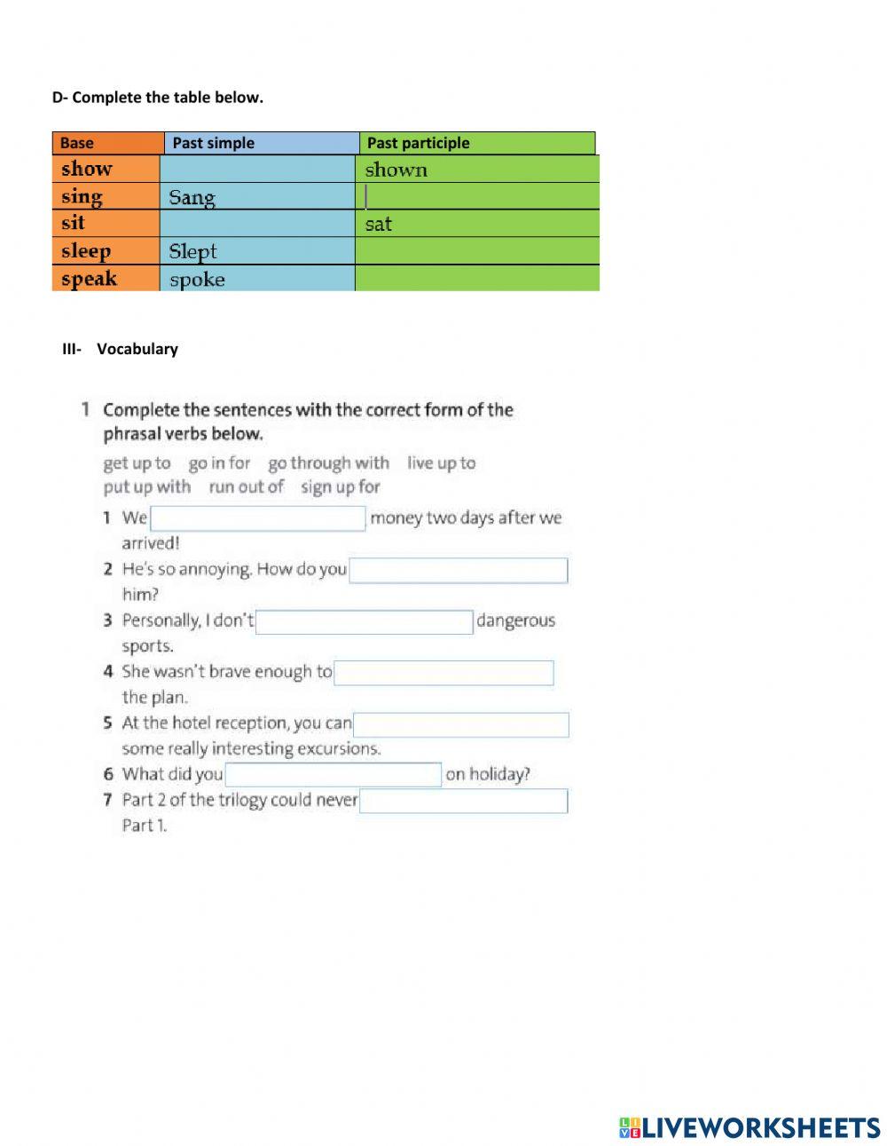 Past tenses - Mystery Story