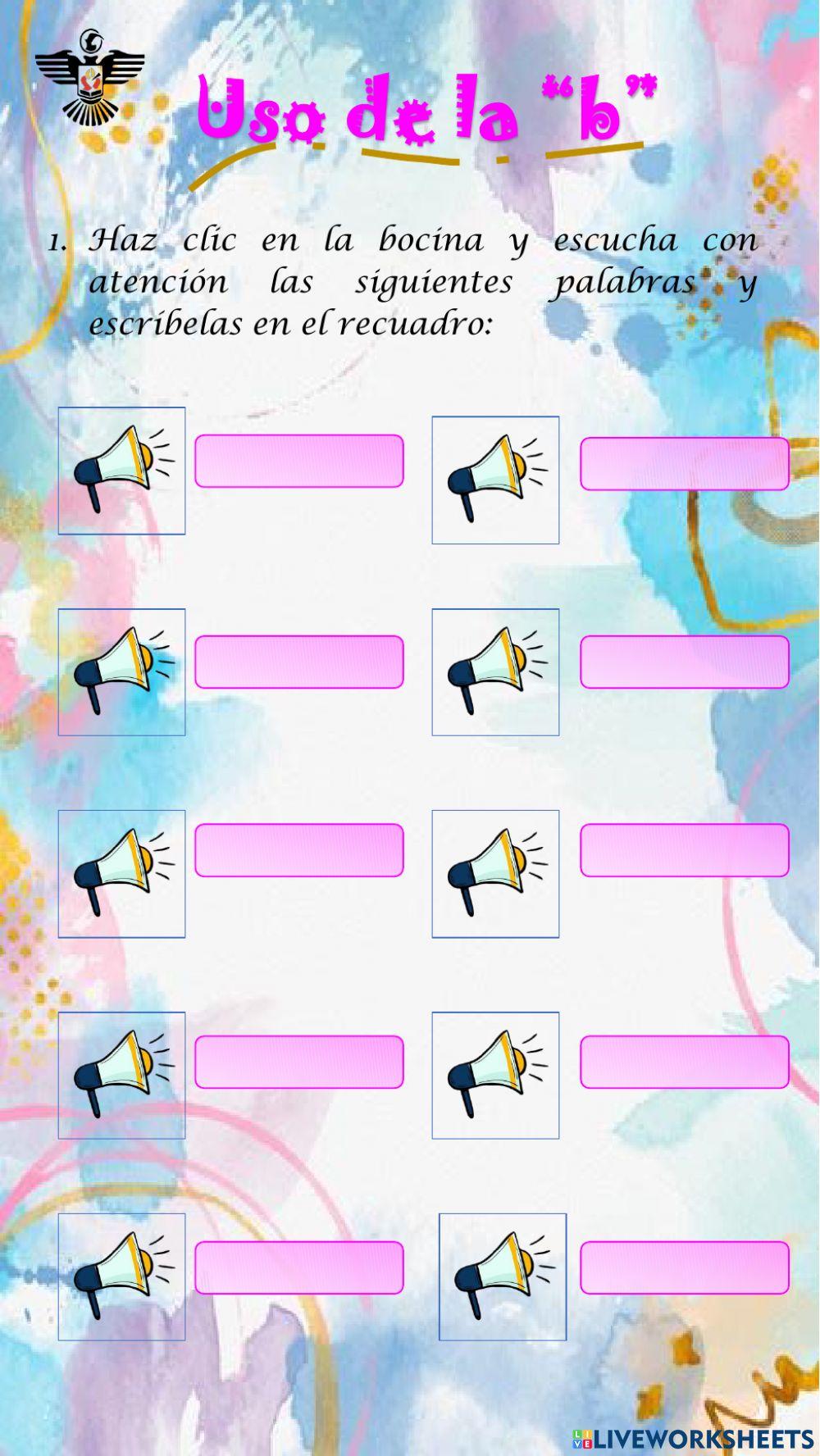 Regla ortográfica uso de la B