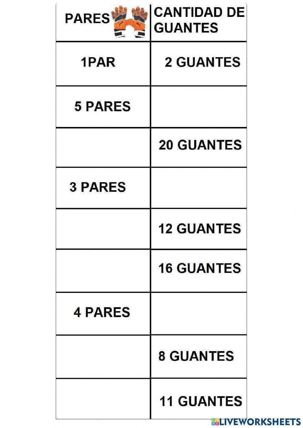 Calcula el doble y la mitad.